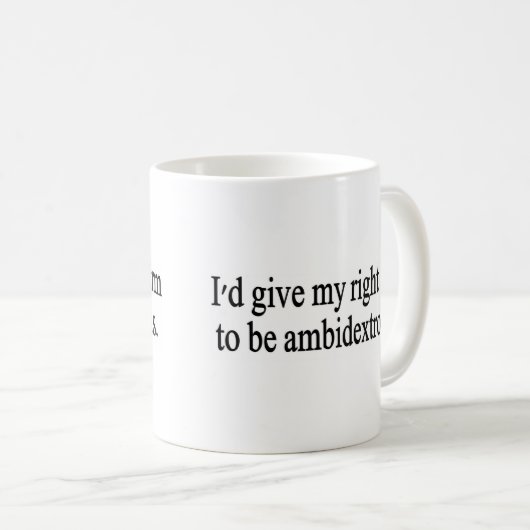 Beidhändig Kaffeetasse (VorderseiteRechts)