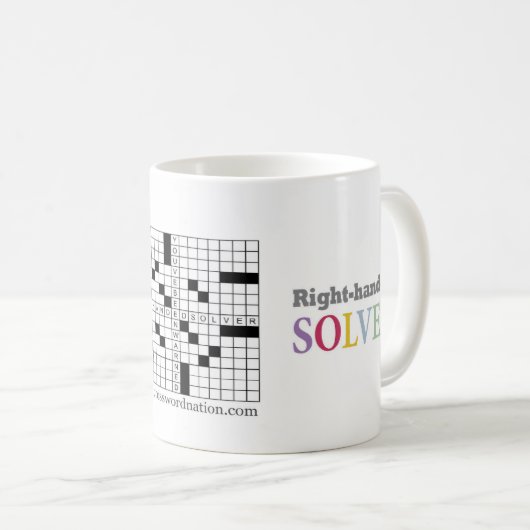 Beidhändige Kreuzworträtsel-Tasse Kaffeetasse (VorderseiteRechts)