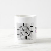 Beidhändige Kreuzworträtsel-Tasse Kaffeetasse (Mittel)