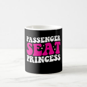 Beifahrersitz Prinzessin Mädchen Auto Groovy Retro Kaffeetasse