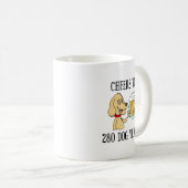 Beifall auf 280 Hunde Jahre 40. Geburtstag Kaffeetasse (VorderseiteRechts)