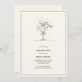 Beifall bei der Grad Martini Graduation Party Einladung (Vorne/Hinten)