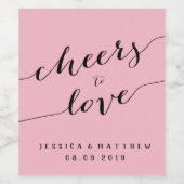 Beifall bei der Liebe Weinetikett (Einzelnes Label)