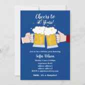 Beifall, Bier, Geburtstagsfeier Einladung (Vorderseite)