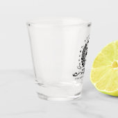 Beifall bis fünfzig Jahre Personalisiert 50. Gebur Schnapsglas (Links)