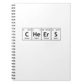 Beifall-Chemie-Periodensystem-Wort-Elemente Notizblock (Vorderseite)