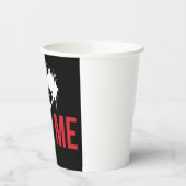 Beifall: Eine lustige und spielerische Drehung" Pappbecher (Links)