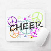 Beifall farbige Friedenszeichen Mousepad (Mit Mouse)