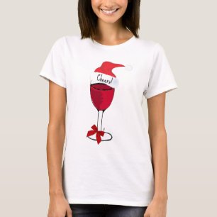Beifall! FEIERTAGS-ROTWEIN-DRUCK durch Jill T-Shirt