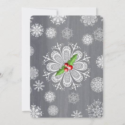 Beifall-Feiertagscocktail-Party Einladung (Rückseite)