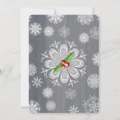 Beifall-Feiertagscocktail-Party Einladung (Rückseite)