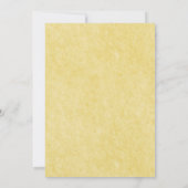 Beifall für 21 Jahre Moderne, helle Sonnenblumenmä Einladung (Rückseite)