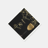 Beifall für 50 Jahre Geburtstag Serviette (Ecke)