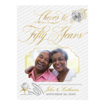 Beifall für 50 Jahre Gold und Streifen mit Foto