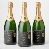 Beifall für 50 Jahre Schaumweinetikett (Flaschen)