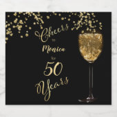 Beifall für 50 Jahre Schaumweinetikett (Einzelnes Label)