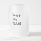 Beifall für BIERE! Mattglas Bierglas (Vorderseite Links)