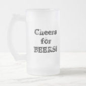 Beifall für BIERE! Mattglas Bierglas (Links)