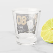 Beifall für das 80. Geburtstag 2 Foto Schnapsglas (Rückseite)