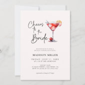 Beifall für das Brautparty der Braut Minimalistisc Einladung (Vorderseite)