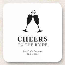 Beifall für das Bride Brunch & Bubbly Brautparty Getränkeuntersetzer