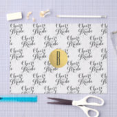 Beifall für das Bride Custom Monogram Brautparty Seidenpapier (Handwerk)