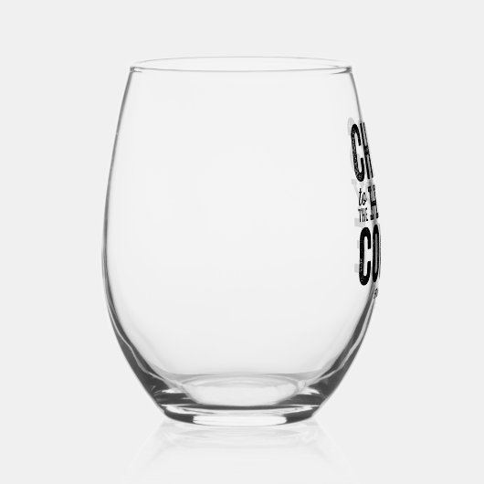 Beifall für das glückliche Ehepaar verlobt Weinglas Ohne Stiel (Rechts)