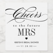 Beifall für das künftige Brautparty der MRD Weinetikett (Einzelnes Label)