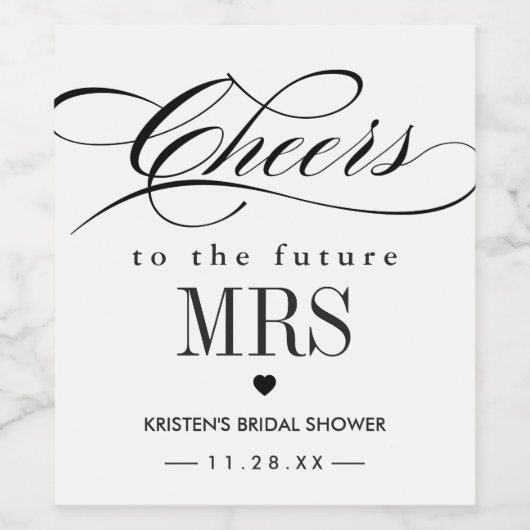 Beifall für das künftige Brautparty der MRD Weinetikett (Einzelnes Label)