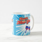 Beifall für das neue Jahr Kaffeetasse (VorderseiteRechts)
