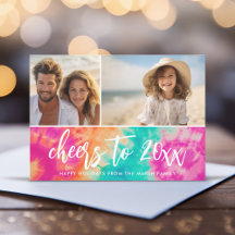 Beifall für das neue Jahr Krawatte-Dye Aquamarine