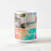 Beifall für das neue Jahr Krawatte-Dye Aquamarine  Kaffeetasse (Mittel)