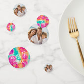 Beifall für das neue Jahr Krawatte-Dye Aquamarine Konfetti (Gruppe)