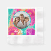 Beifall für das neue Jahr Krawatte-Dye Aquamarine  Serviette (Vorderseite)