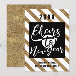 Beifall für das neue Jahr Moderne Kalligraphie Fes Feiertagskarte