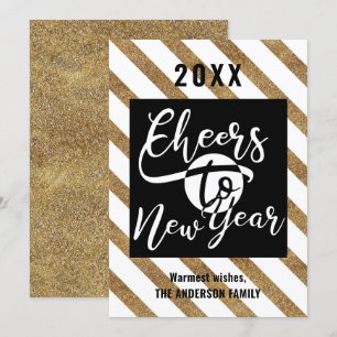 Beifall für das neue Jahr Moderne Kalligraphie Fes Feiertagskarte