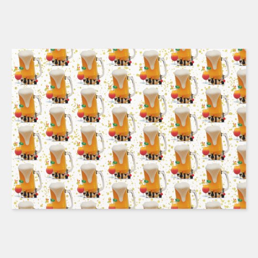 Beifall für das New Year Cocktails Drinks Abendess Geschenkpapier Set (Vorderseite 3)