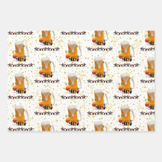 Beifall für das New Year Cocktails Drinks Abendess Geschenkpapier Set (Vorderseite 2)