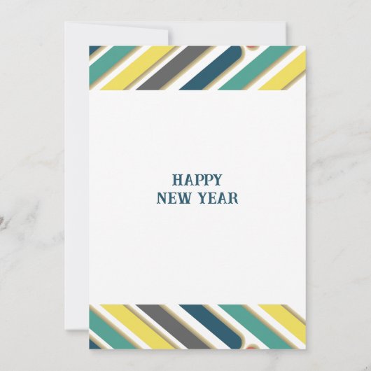 Beifall für das New Year Dinner Party Botanical Einladung (Rückseite)