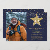 Beifall für das Party zur Rückgabe von Navy- und G Einladung (Vorne/Hinten)