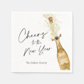 Beifall für das Personalisierte Party des Neujahrs Serviette (Vorderseite)