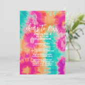 Beifall für den Aquamarinen 70er Vibe über die Neu Einladung (Stehend Vorderseite)