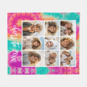 Beifall für den Aquamarinen 70er Vibe über die Neu Fleecedecke (Vorderseite (Horizontal))