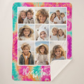 Beifall für den Aquamarinen 70er Vibe über die Neu Sherpadecke (Vorderseite)