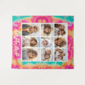 Beifall für den Aquamarinen 70er Vibe über die Neu Wandteppich (Vorderseite (Horizontal))