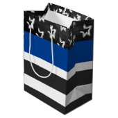 Beifall für den Beauftragten für die Altersvorsorg Mittlere Geschenktüte (Rückseite Schrägansicht)