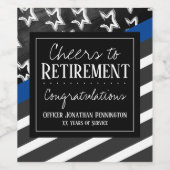 Beifall für den Beauftragten für die Altersvorsorg Weinetikett (Einzelnes Label)