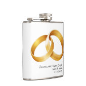 Beifall für den glücklichen Paar Vinyl Wrapped Fla Flachmann (Rechts)