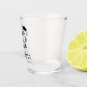 Beifall für den Grad-Abschluss Schnapsglas (Rechts)