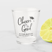 Beifall für den Grad-Abschluss Schnapsglas (Vorderseite)